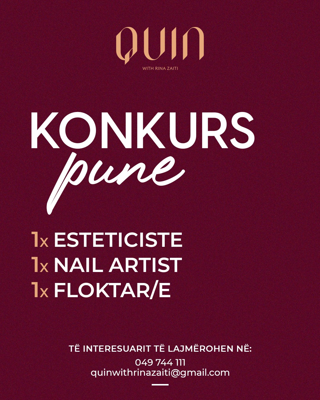 Floktar/e - Estetiste - Nail Artist